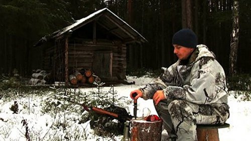 Зимняя охота на севере. По волчьим следам. Встреча с выдрой