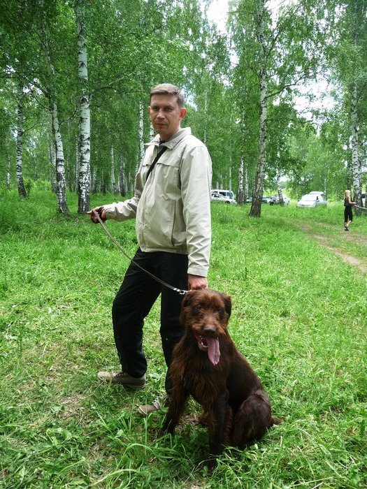 С напарником по увлечению, на его первой выставке.