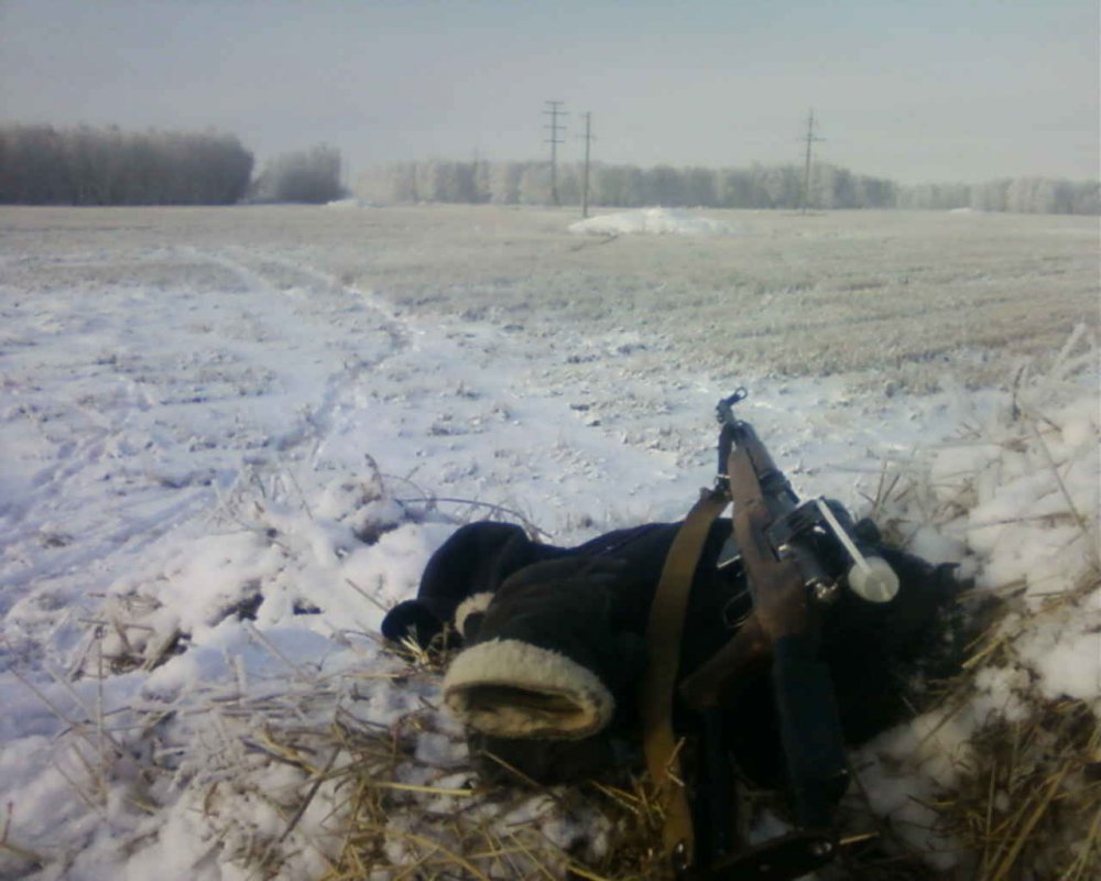 Фото отчет одного зимнего дня охоты на лис .Фото1.