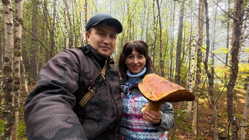 ТИХАЯ ОХОТА! СОБИРАЕМ БОРОВИКИ ВДВОЁМ В ЛЕСУ
