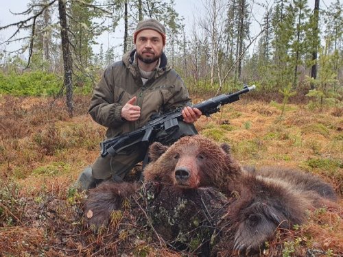 Попался мишка