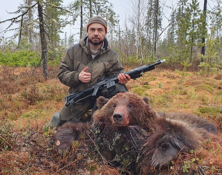 Попался мишка